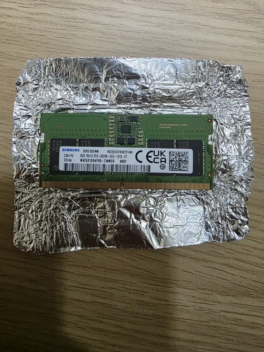 삼성 DDR5 5600 8GB 노트북용 1개 판매 합니다.